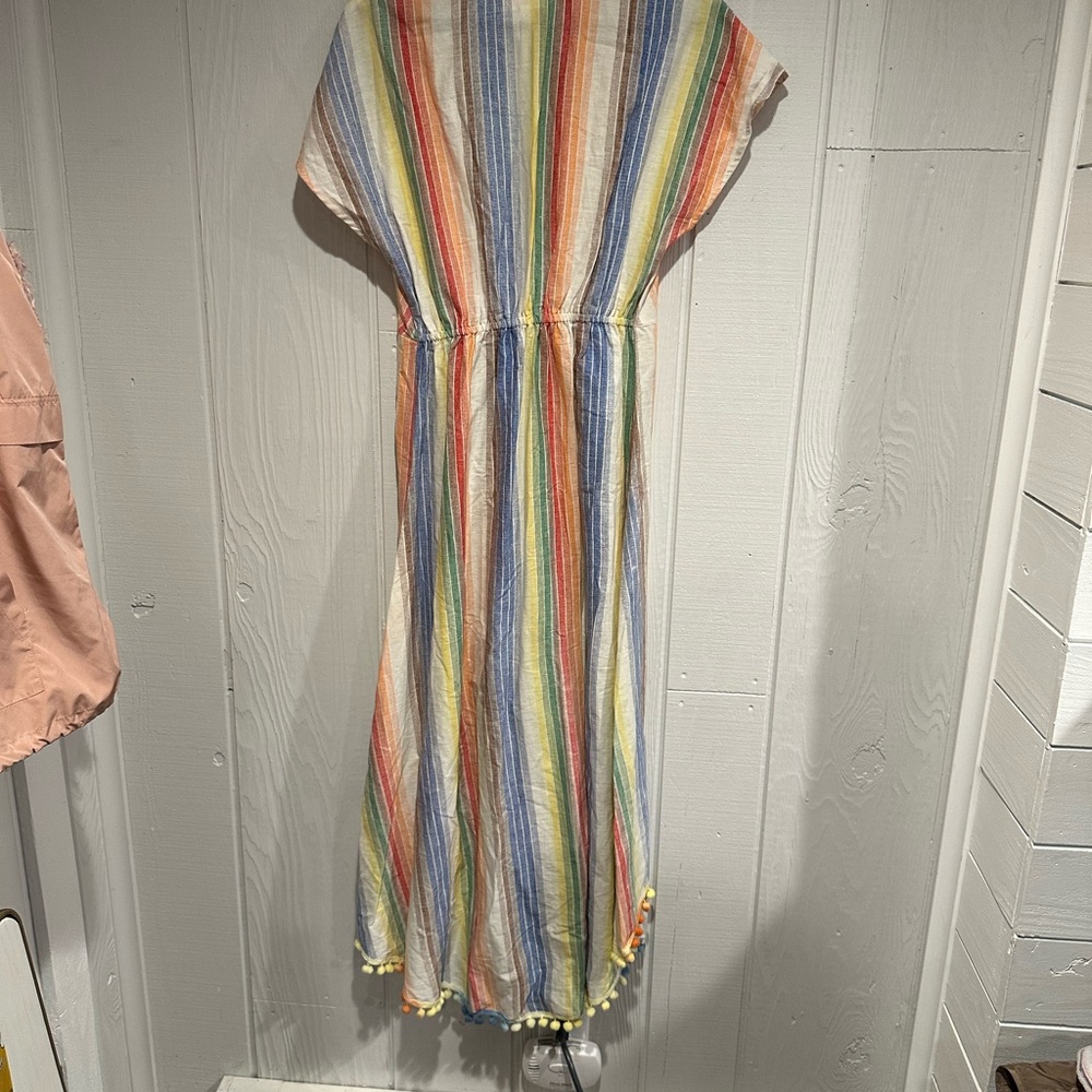 A&B Colorful Striped Wrap Dress View 5